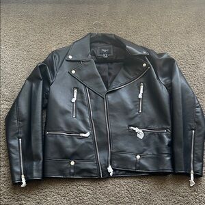Rogue Jet Black Leather Jacket